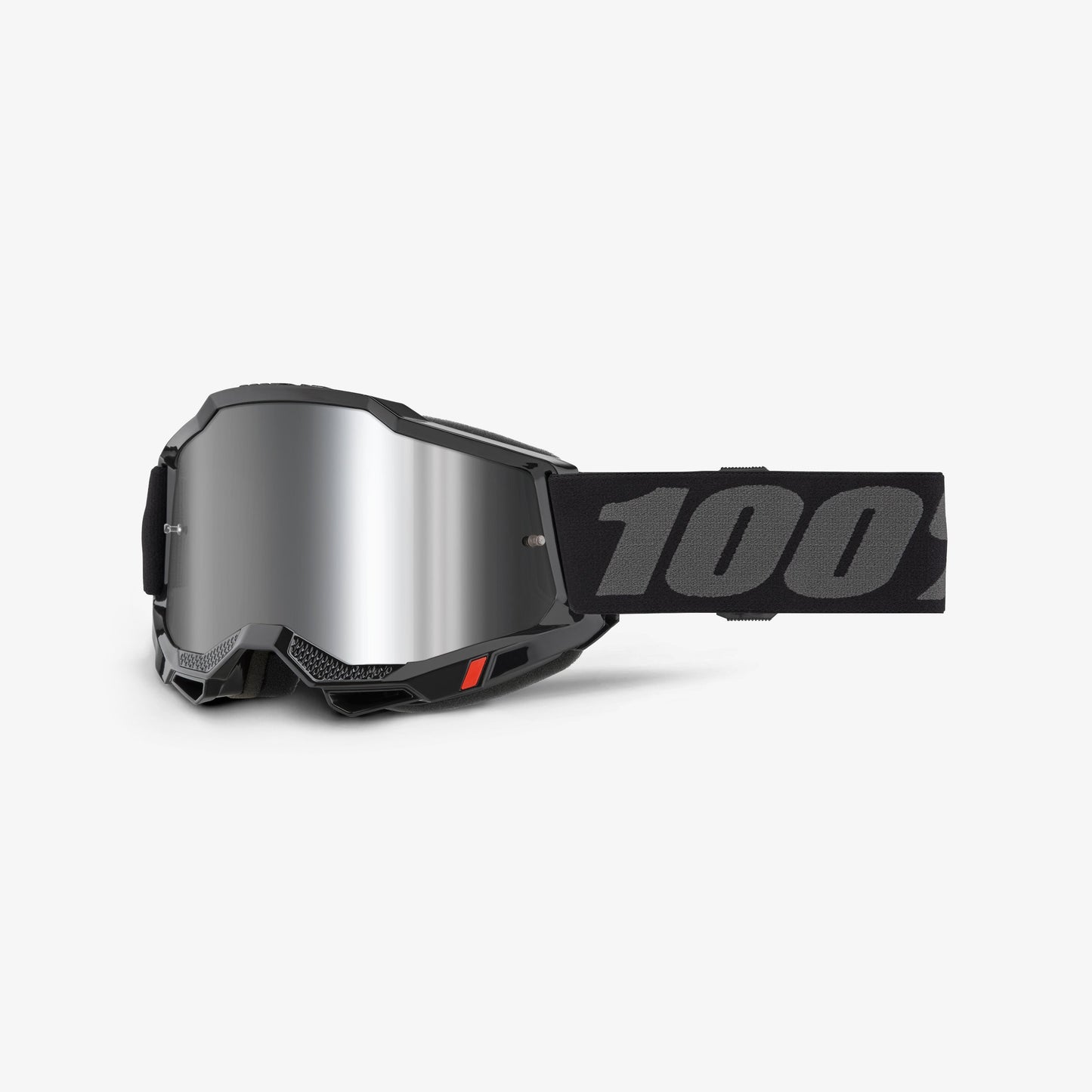Maske 100% ACCURI 2 Sort Silver Mirror Visir