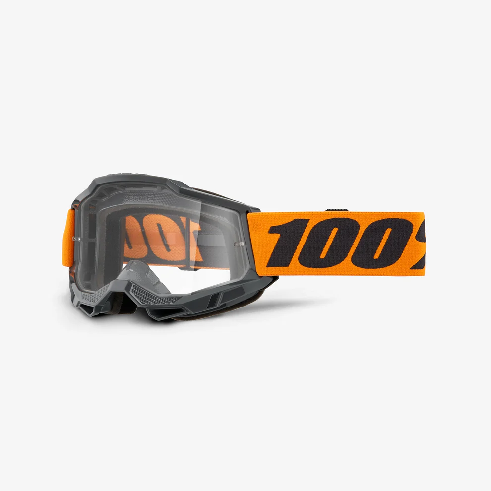 ACCURI 2 100% maske grå/orange klar skærm