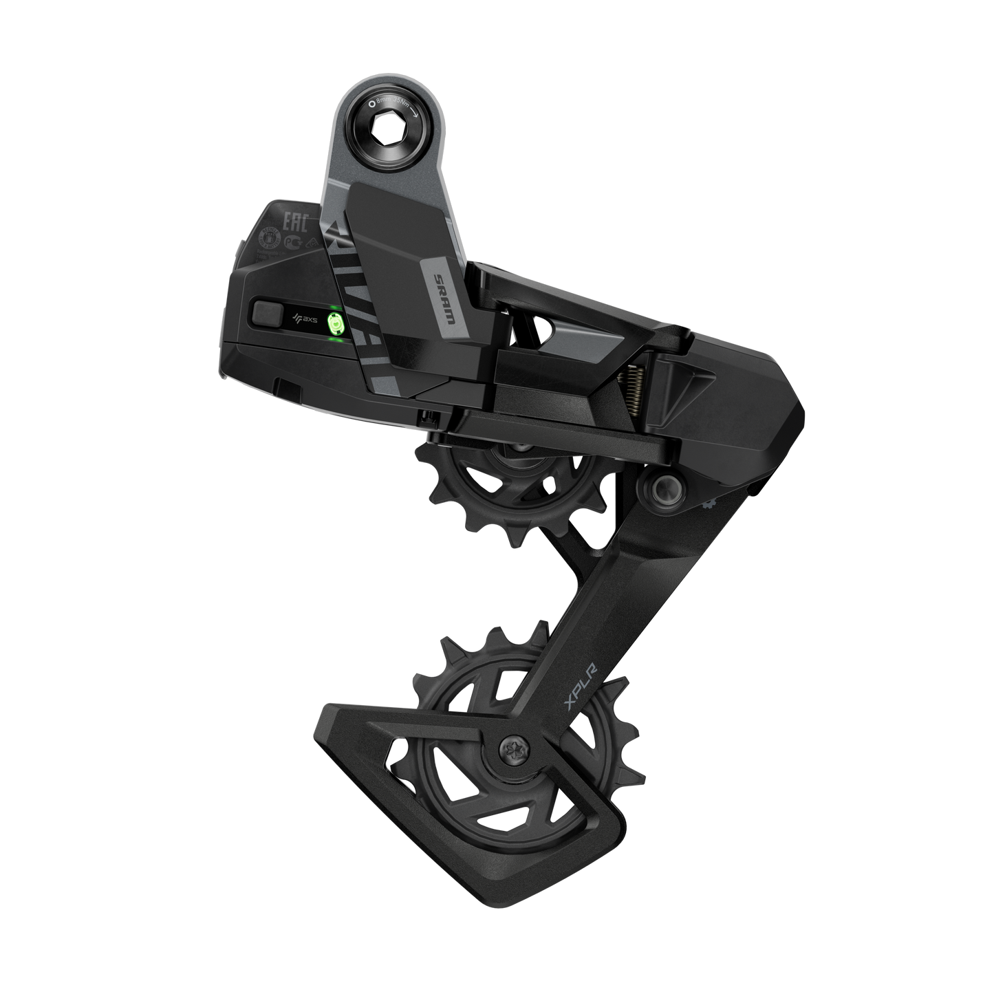 SRAM RIVAL AXS XPLR E1 1x13V Max 46D bagskifter (uden batteri)