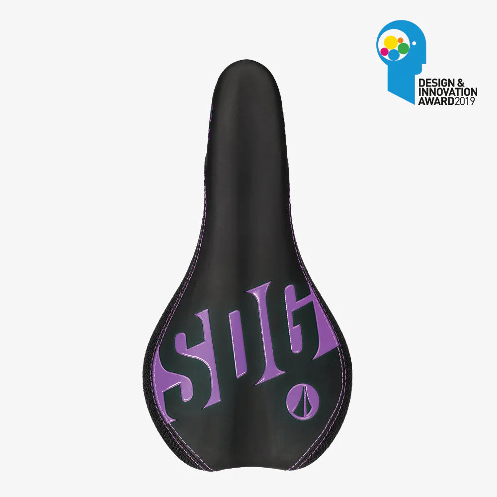 SDG FLY Junior-sadel sort/lilla