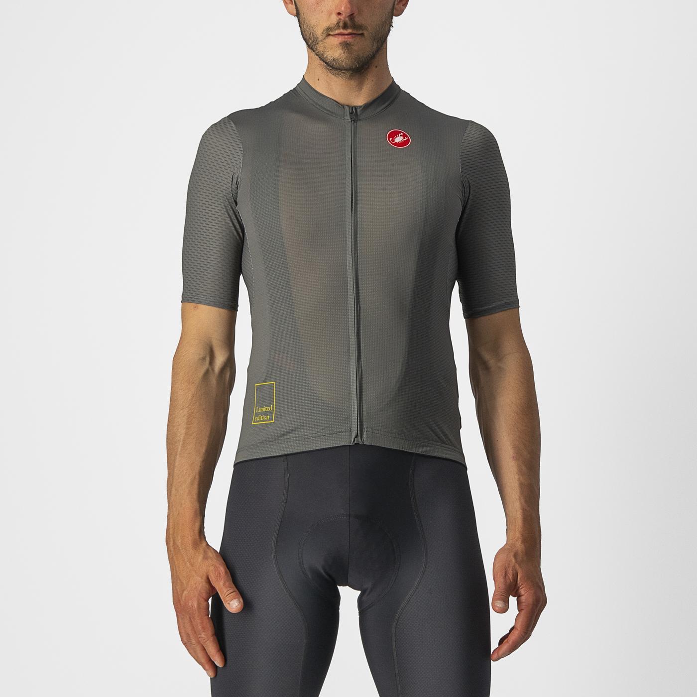 CASTELLI BREATHE ATTACK Short Sleeve Jersey Grey/Green