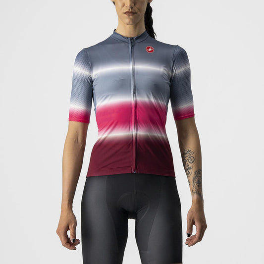 CASTELLI DOLCE Kortærmet Jersey til kvinder Blå/Bordeaux