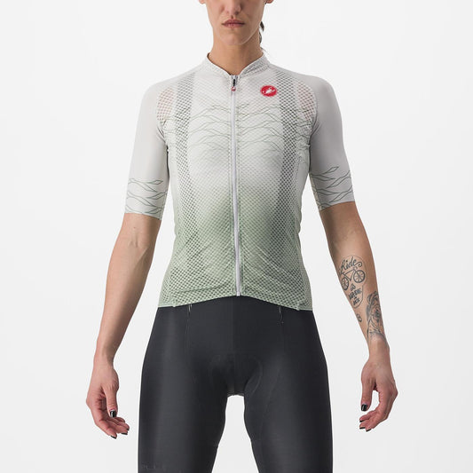 CASTELLI CLIMBER'S 2.0 W kortærmet dametrøje grå/grøn