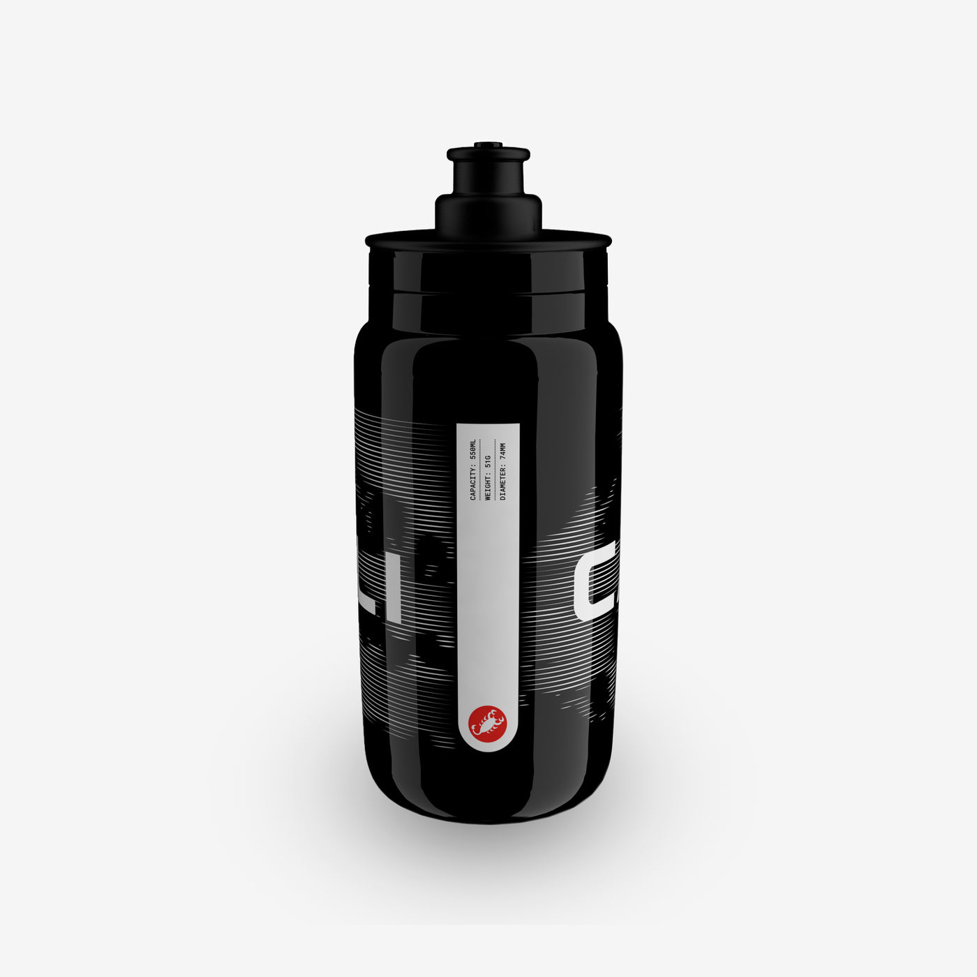 CASTELLI CLOUD vandflaske (550 ml) Sort