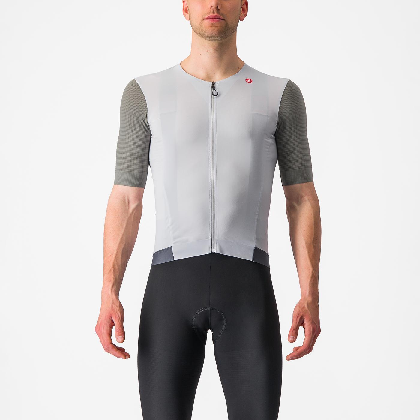 CASTELLI PREMIO Kortærmet Jersey Hvid/Grå