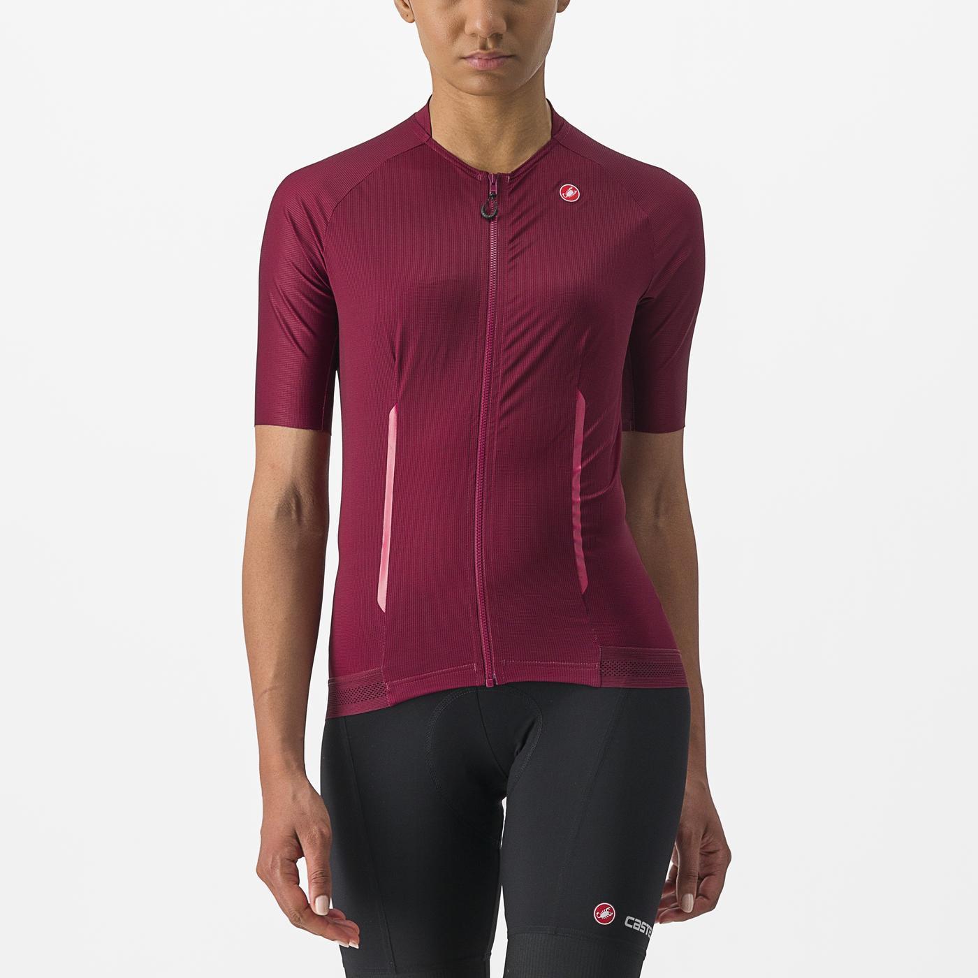 CASTELLI ENDURANCE W Women's Short Sleeve Jersey Bordeaux