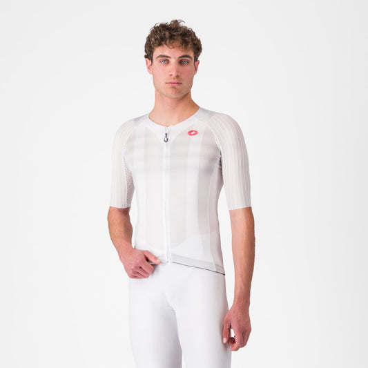 CASTELLI AERO RACE 8S Kortærmet Jersey Hvid