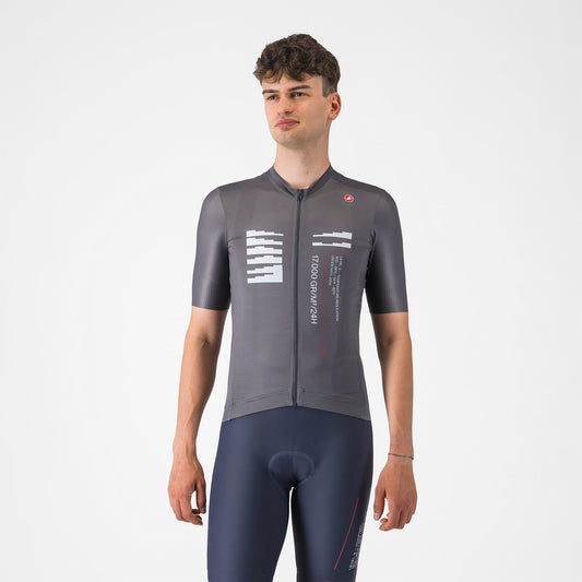 CASTELLI ESPRESSO R--A/D Short Sleeve Smoked Grey Jersey
