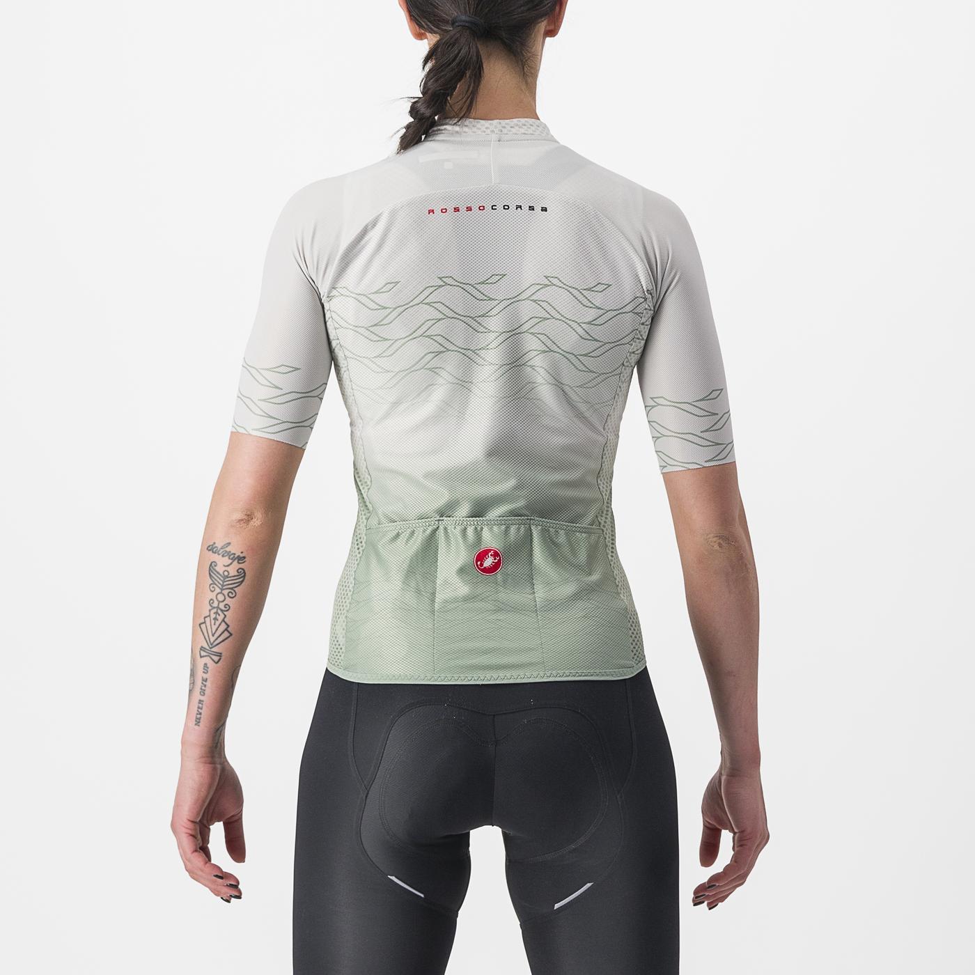 CASTELLI CLIMBER'S 2.0 W kortærmet dametrøje grå/grøn