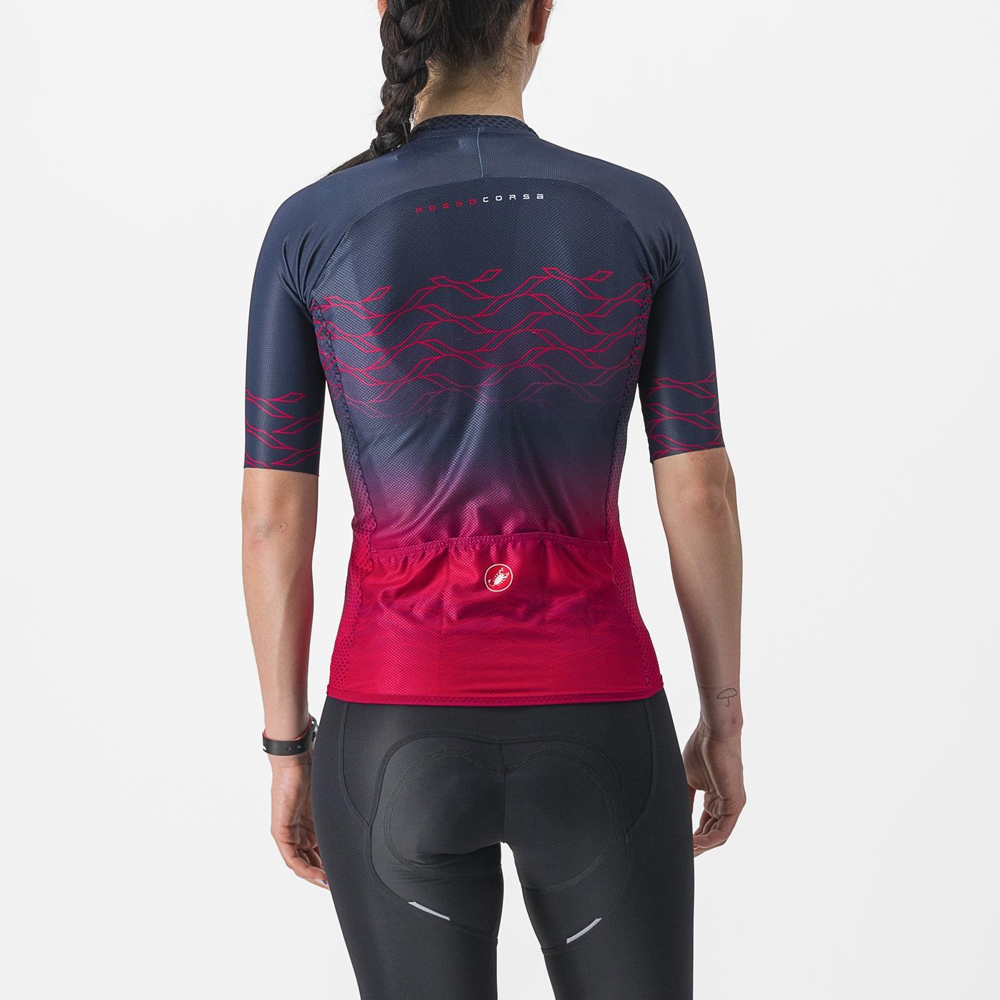 CASTELLI CLIMBER'S 2.0 W Kortærmet dametrøje Navy/Pink