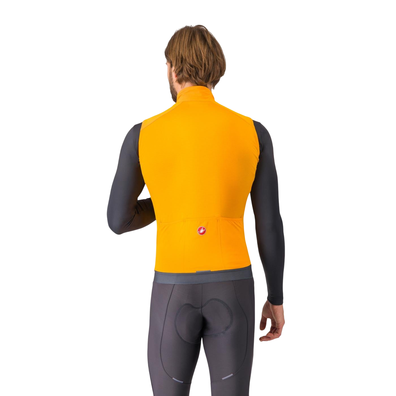 CASTELLI ESPRESSO Orange jakke uden ærmer