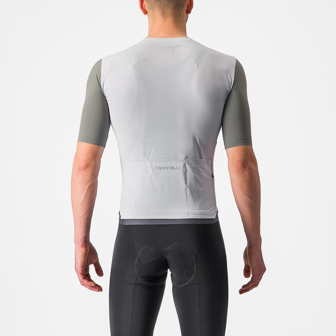 CASTELLI PREMIO Kortærmet Jersey Hvid/Grå