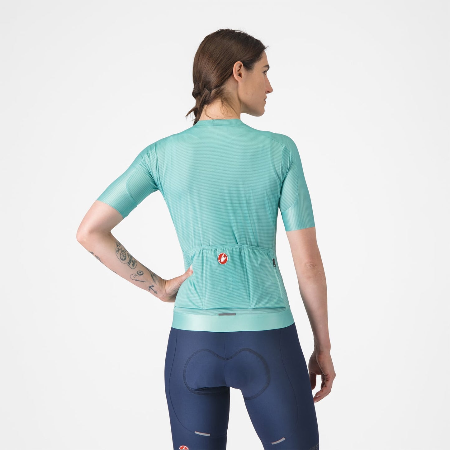 CASTELLI ESPRESSO Kortærmet Jersey til kvinder Turkis