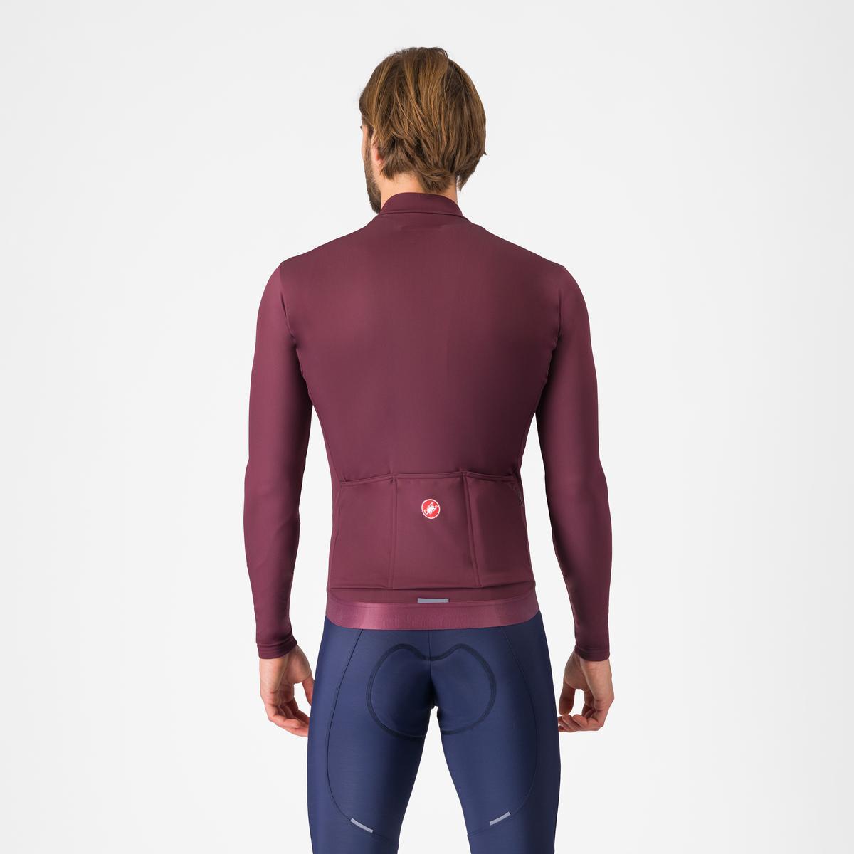 CASTELLI ESPRESSO THERMAL Langærmet Jersey Bordeaux