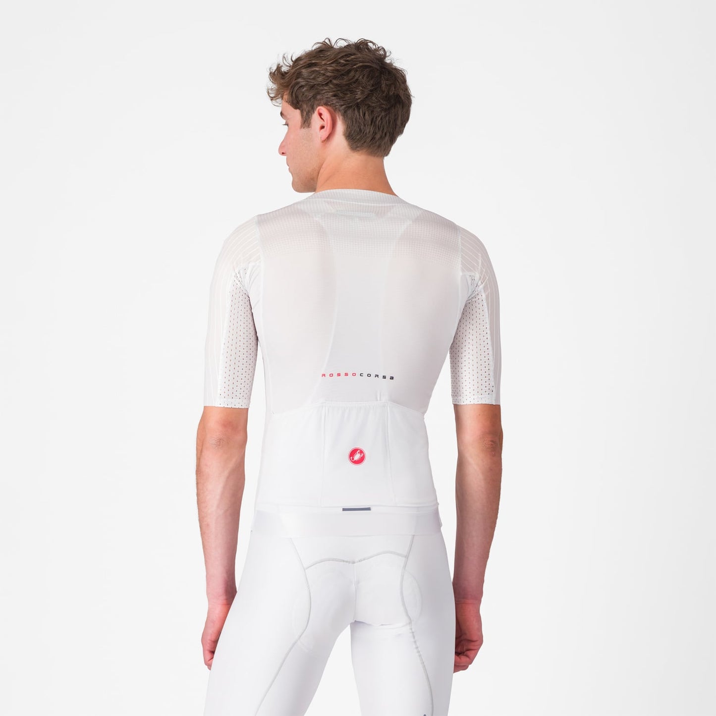 CASTELLI AERO RACE 8S Kortærmet Jersey Hvid