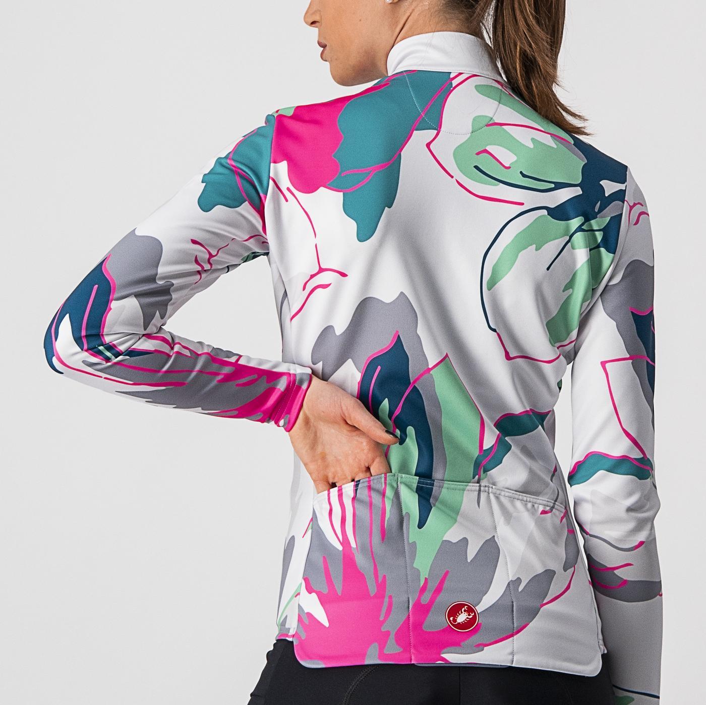 CASTELLI UNLIMITED THERMAL Langærmet dametrøje Grå/Blå