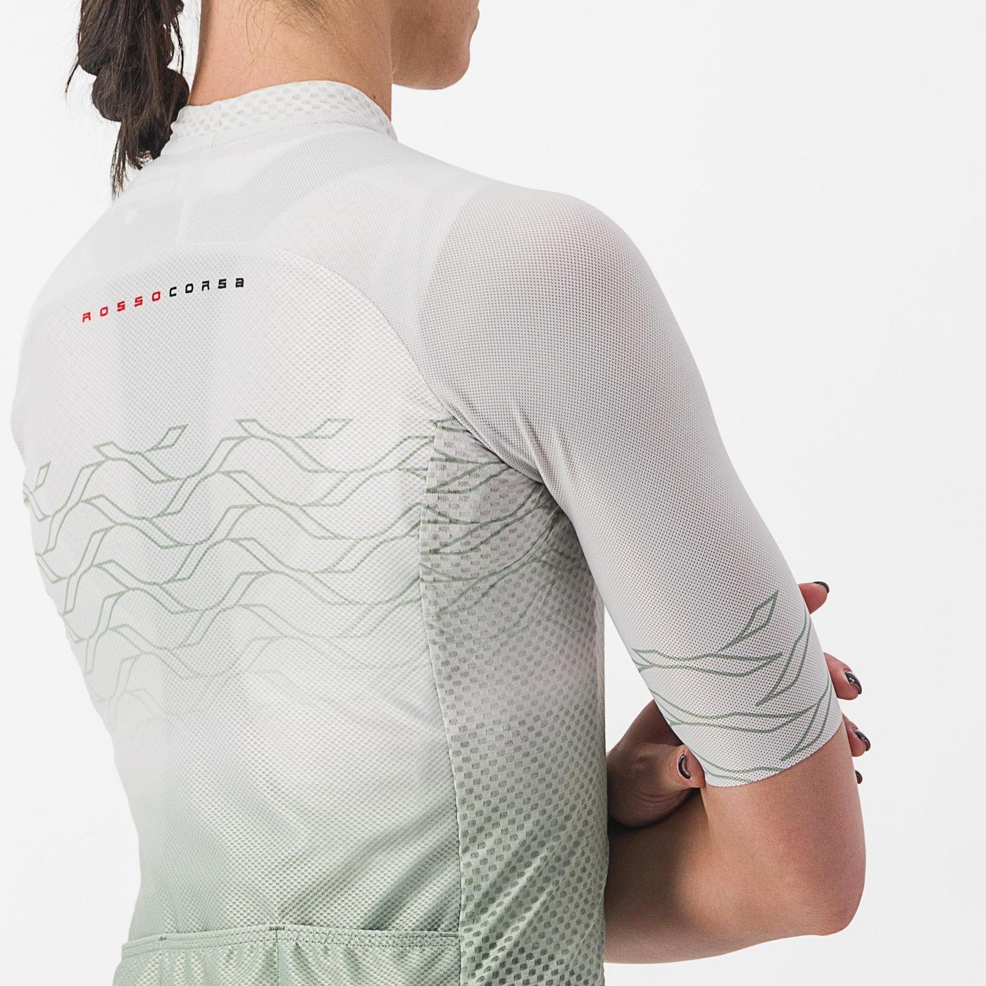 CASTELLI CLIMBER'S 2.0 W kortærmet dametrøje grå/grøn