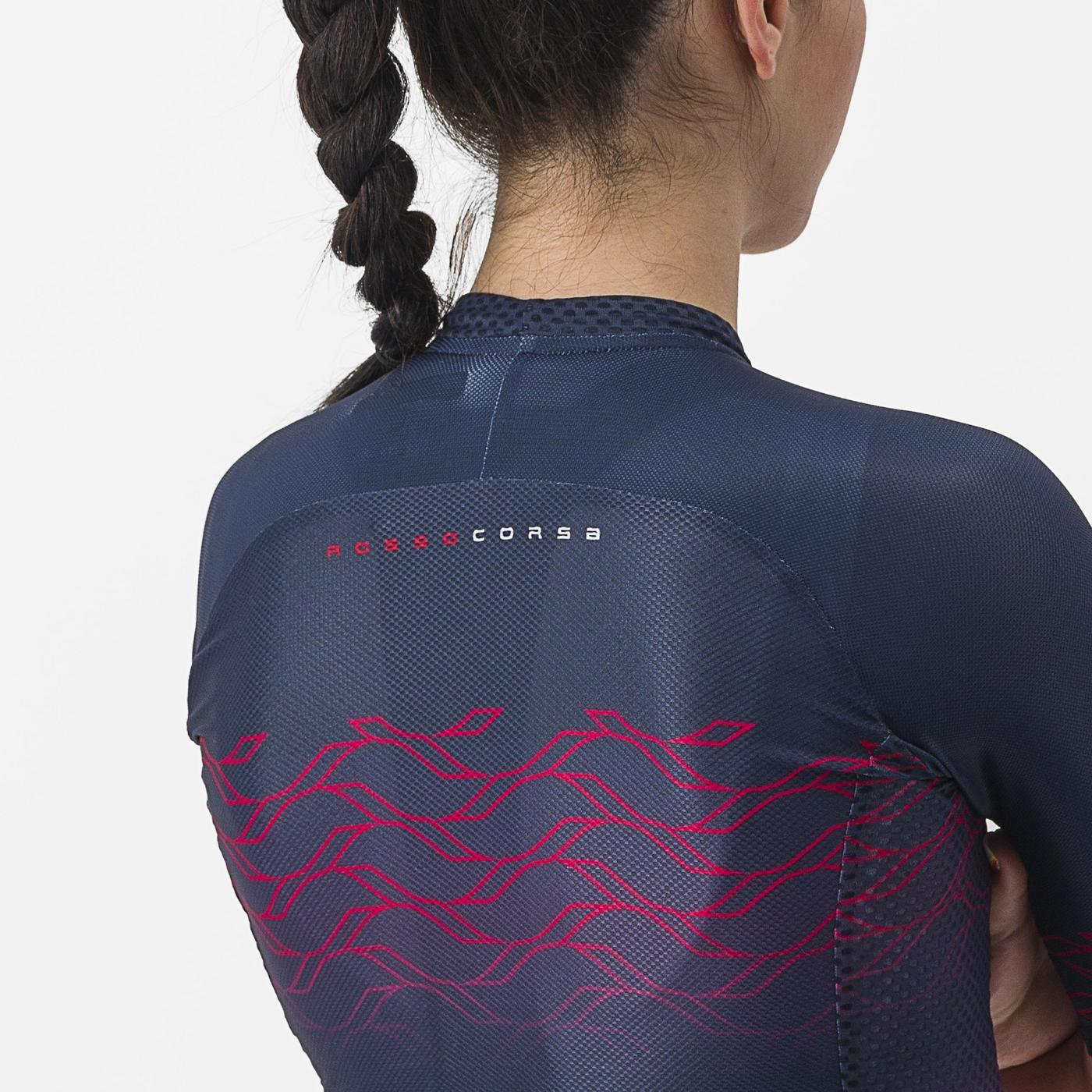 CASTELLI CLIMBER'S 2.0 W Kortærmet dametrøje Navy/Pink