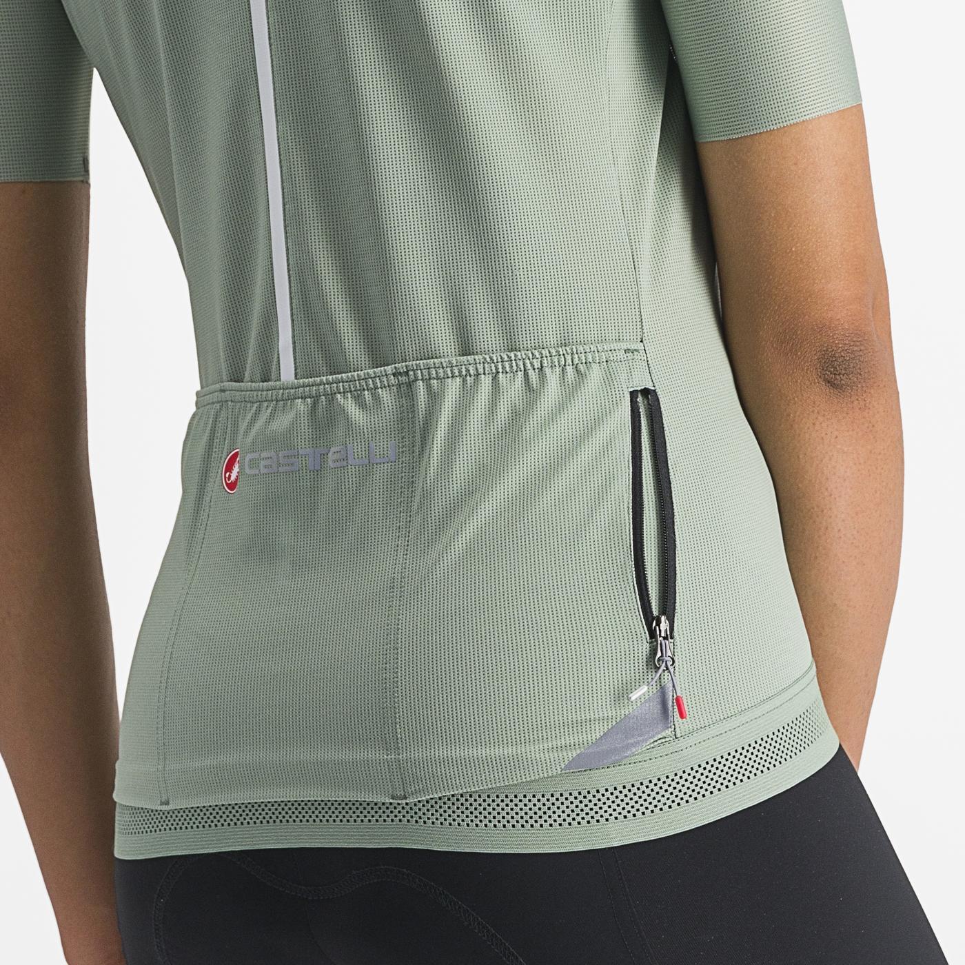 CASTELLI ENDURANCE W Kortærmet Jersey til kvinder Grøn