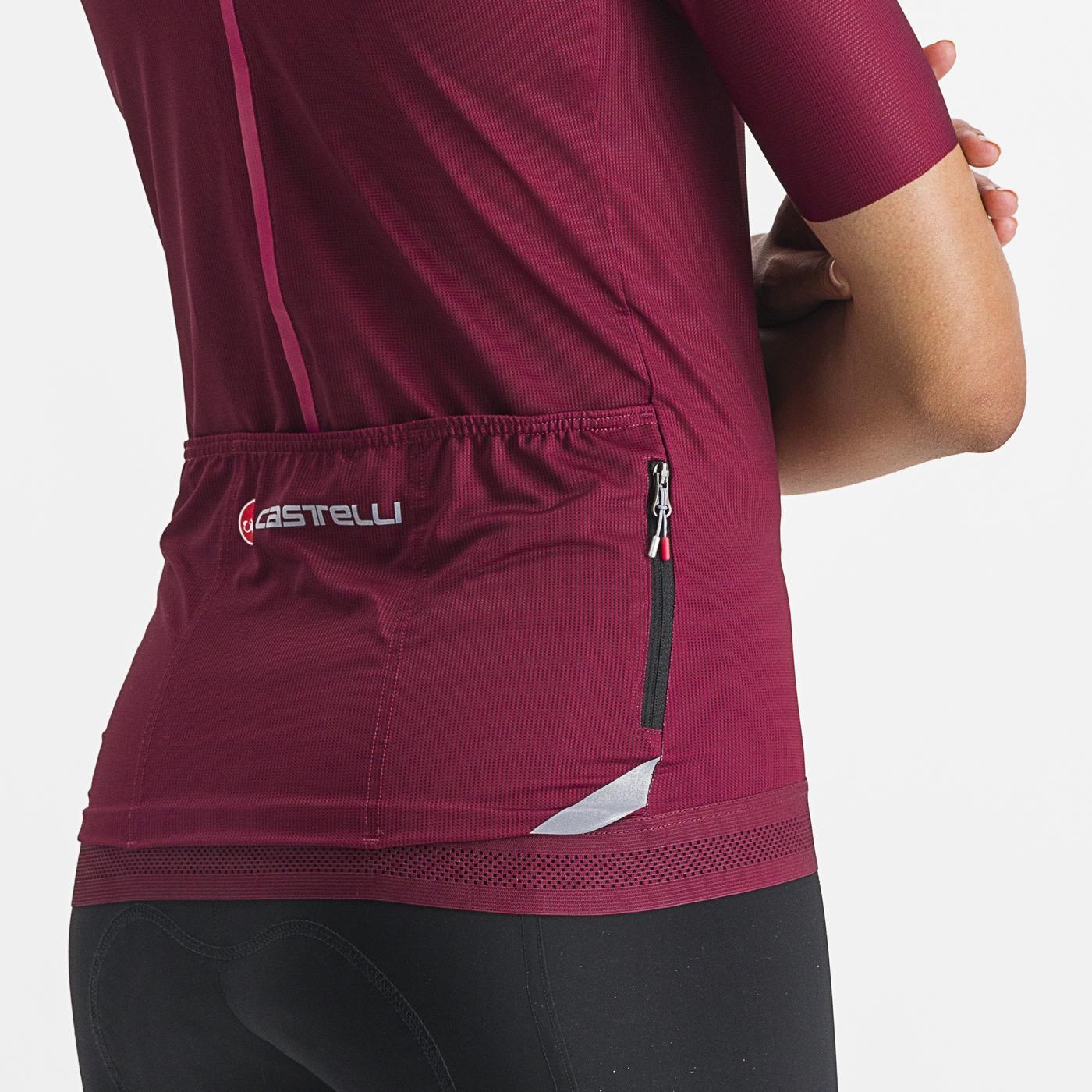 CASTELLI ENDURANCE W Women's Short Sleeve Jersey Bordeaux