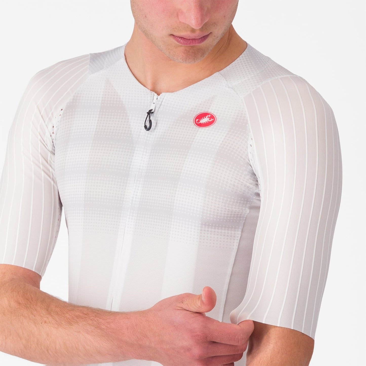 CASTELLI AERO RACE 8S Kortærmet Jersey Hvid