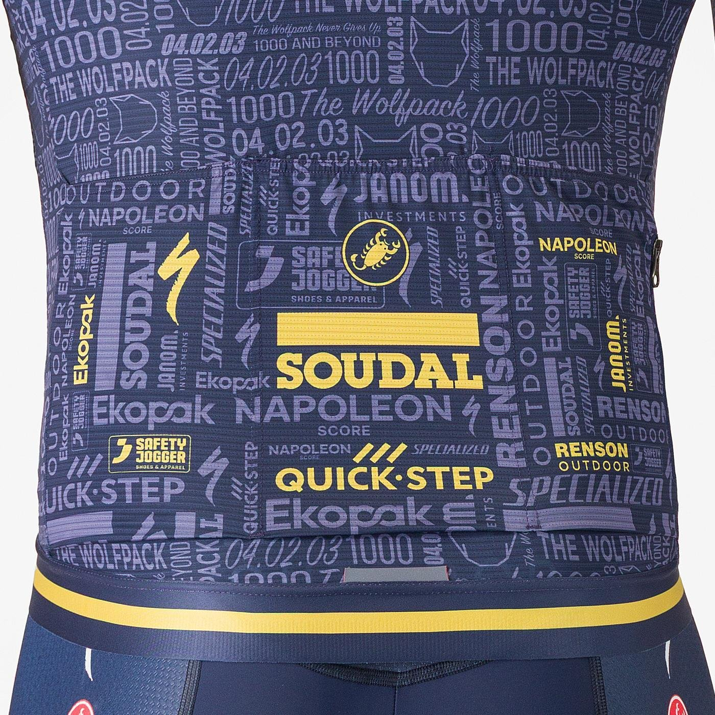 CASTELLI WOLFPACK 1000 VICTORY Kortærmet Jersey Navy