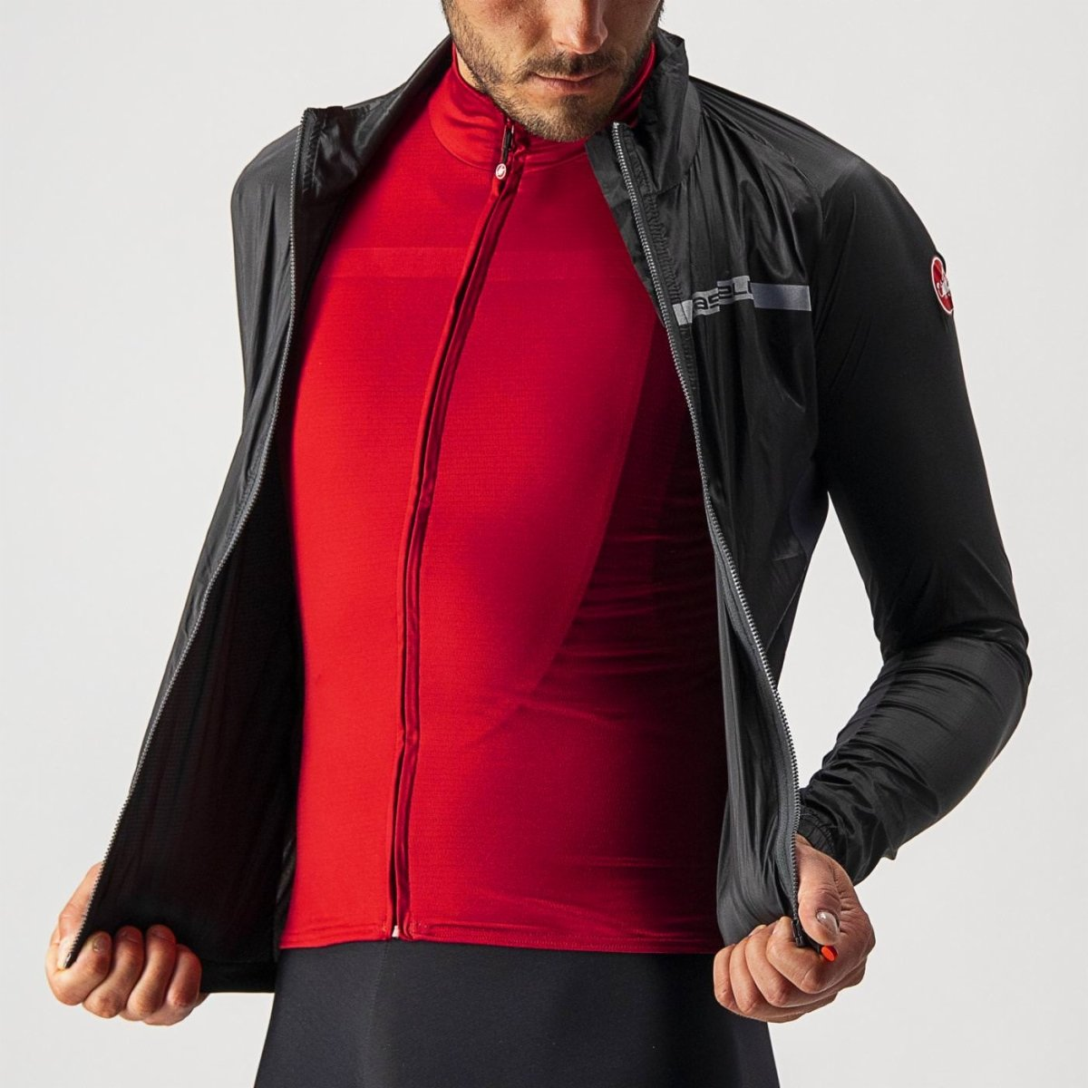 CASTELLI SQUADRA STRETCH Jacket Black/Grey