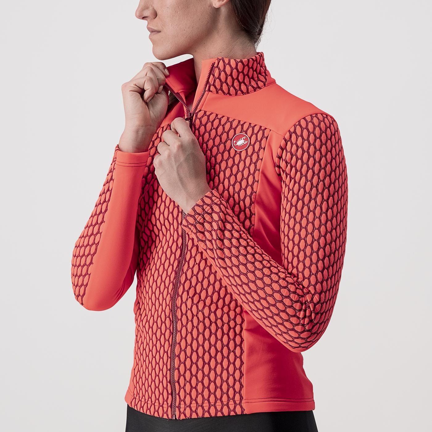 CASTELLI SFIDA 2 Women's Long Sleeve Jersey Pink/Bordeaux