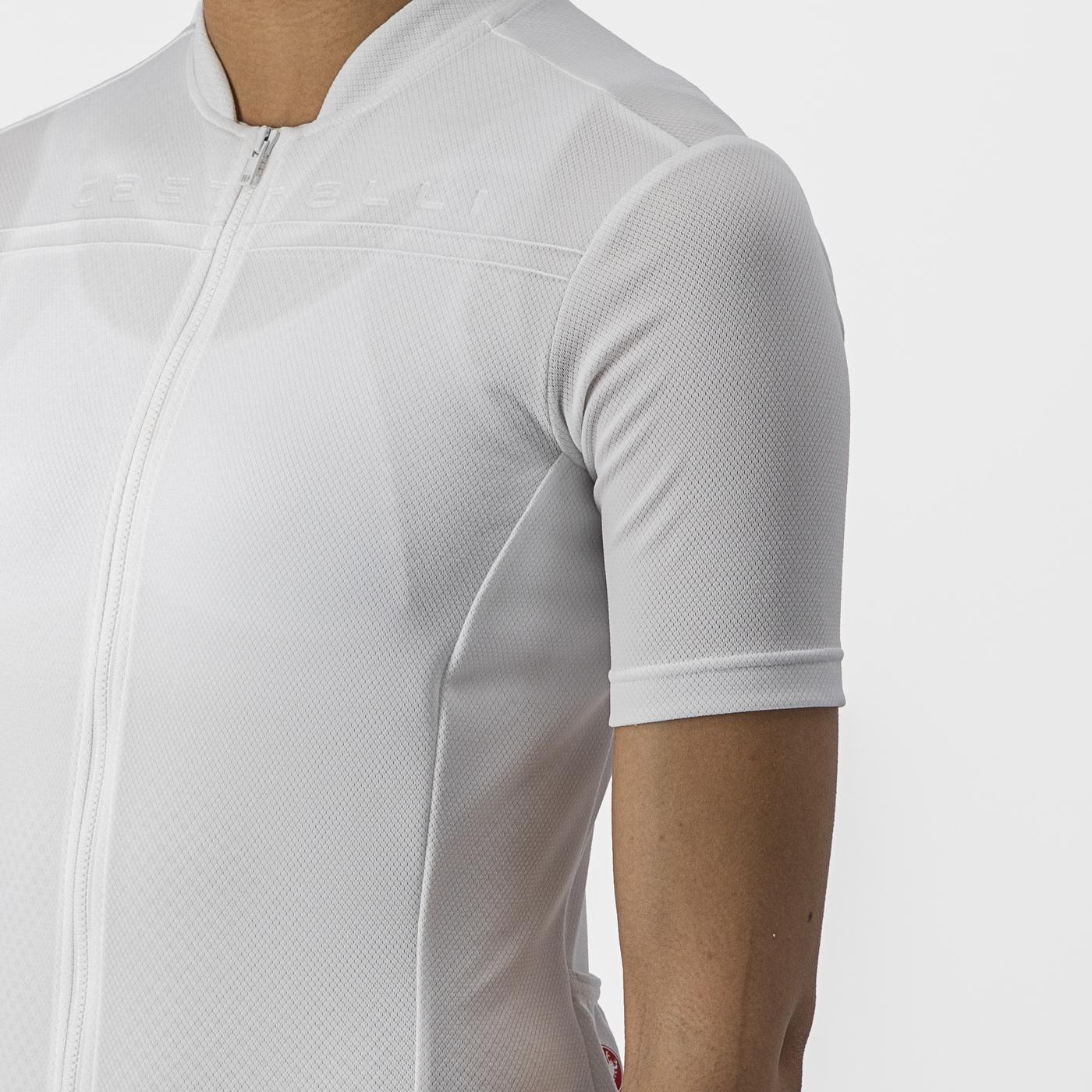 CASTELLI ANIMA 4 Kortærmet Jersey til kvinder Hvid