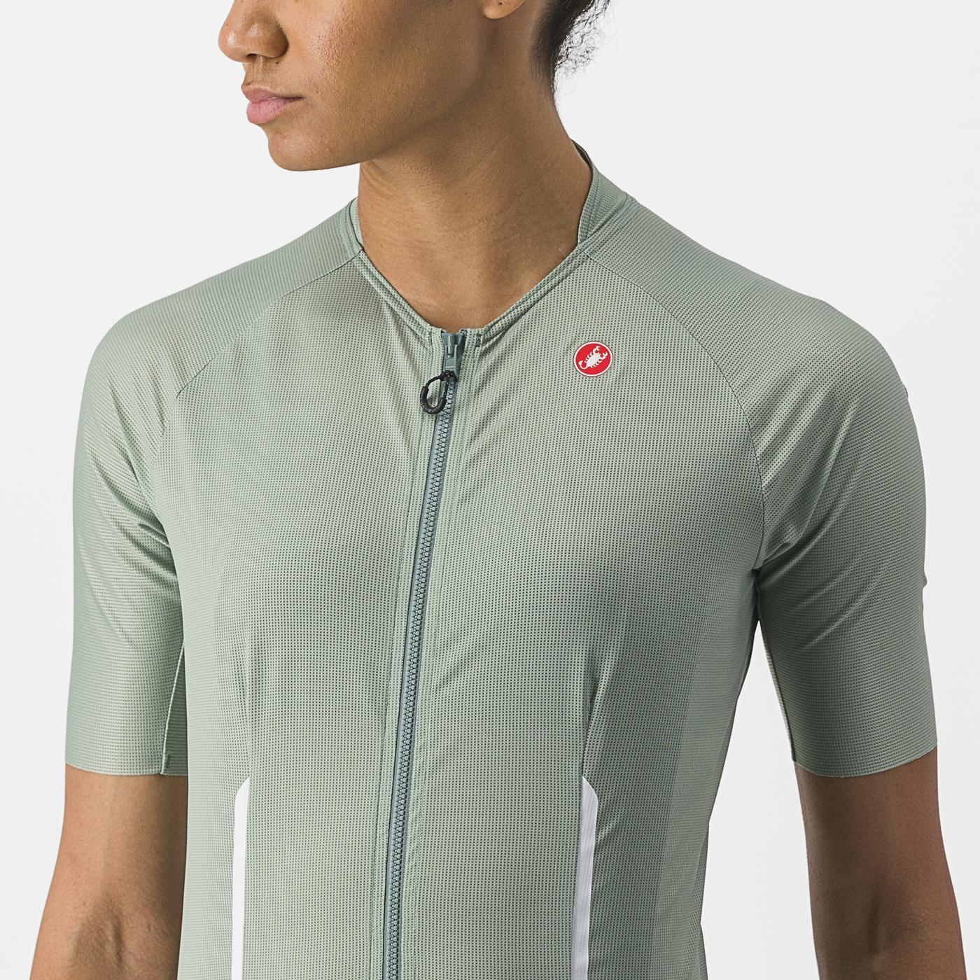 CASTELLI ENDURANCE W Kortærmet Jersey til kvinder Grøn