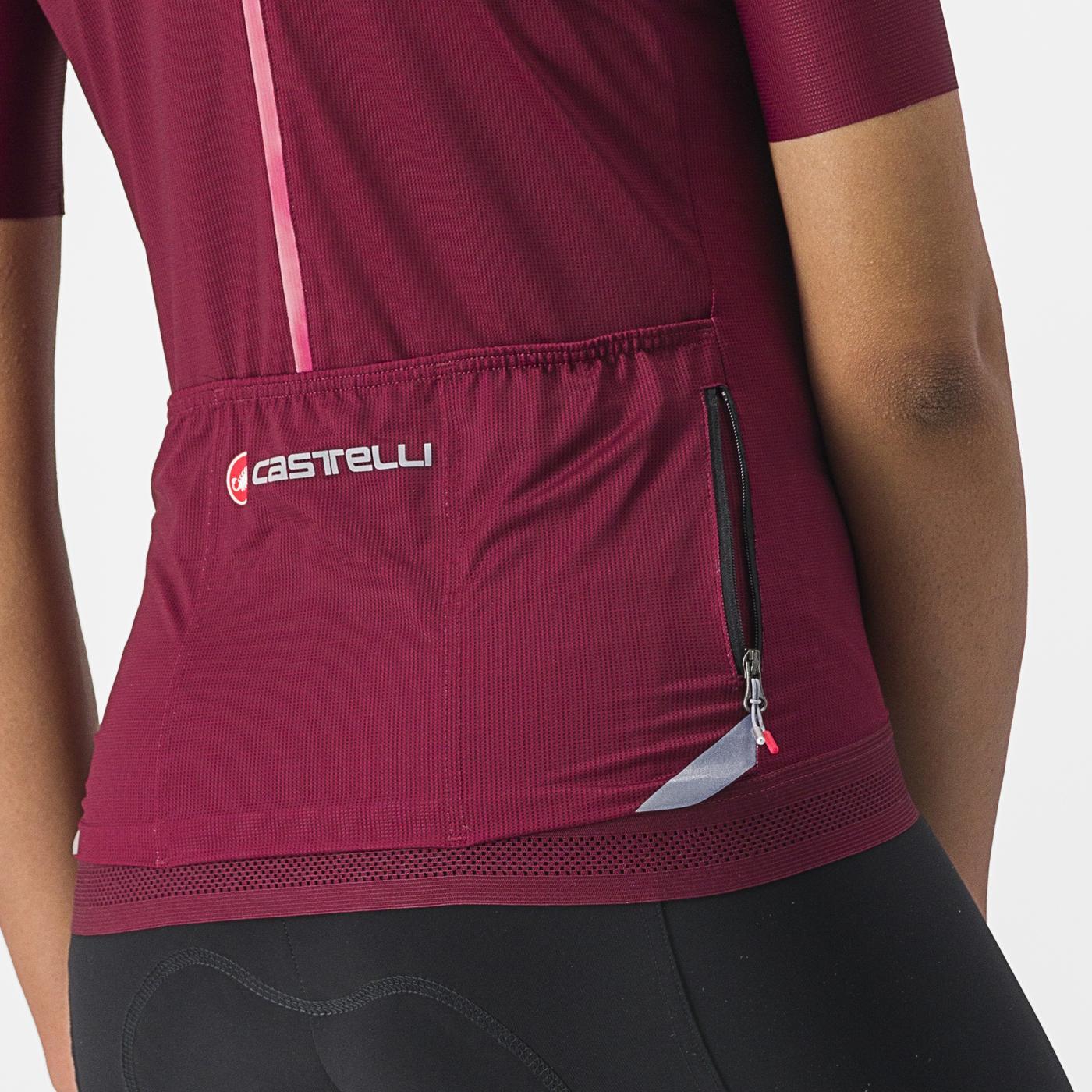 CASTELLI ENDURANCE W Women's Short Sleeve Jersey Bordeaux
