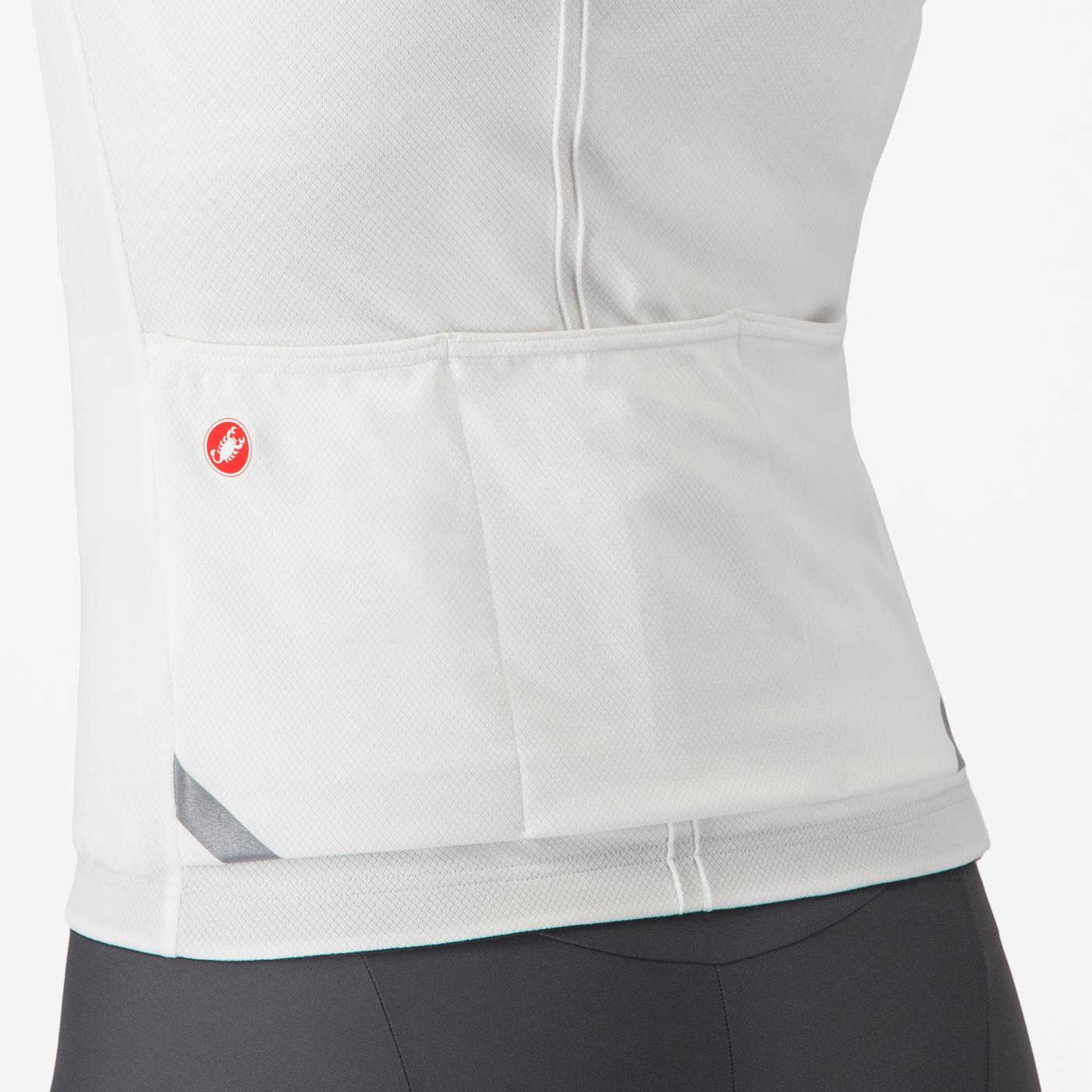 CASTELLI ANIMA 4 Kortærmet Jersey til kvinder Hvid