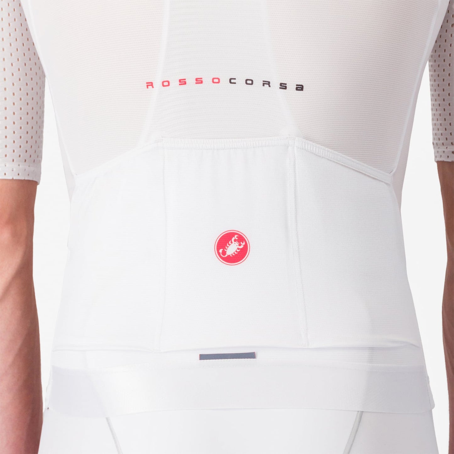 CASTELLI AERO RACE 8S Kortærmet Jersey Hvid