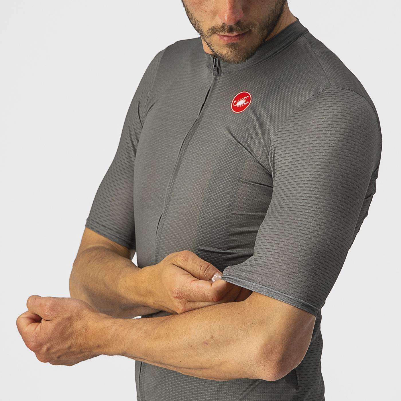 CASTELLI BREATHE ATTACK Short Sleeve Jersey Grey/Green