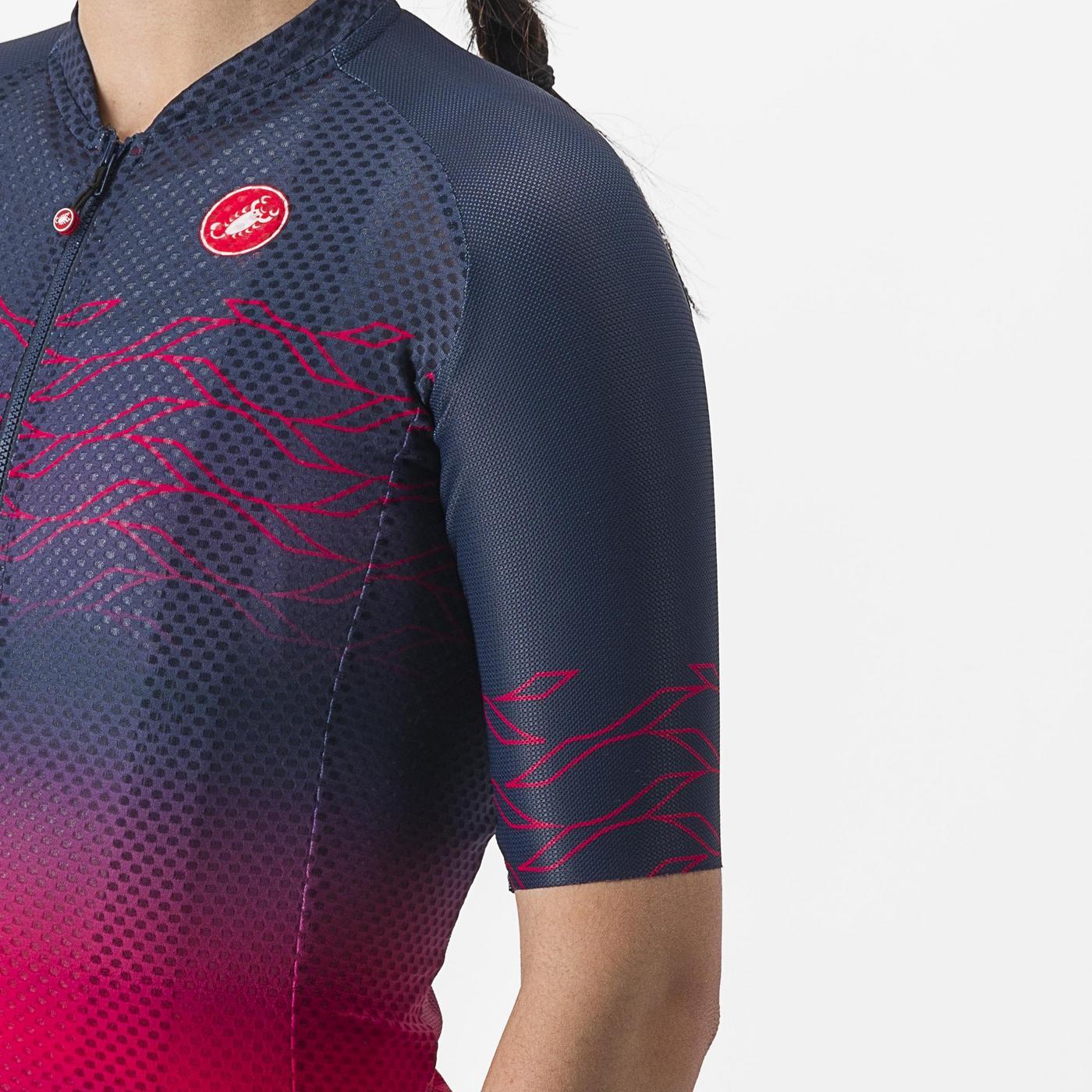 CASTELLI CLIMBER'S 2.0 W Kortærmet dametrøje Navy/Pink