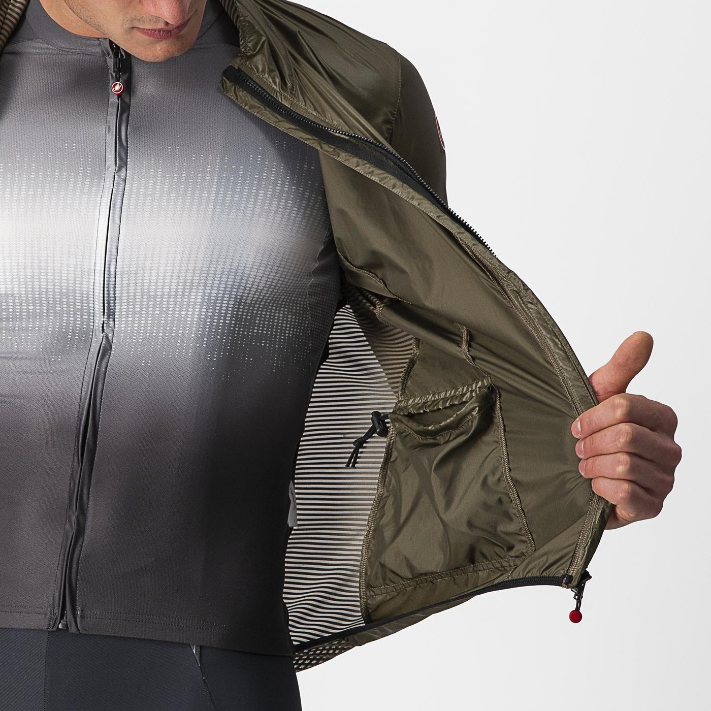CASTELLI ARIA SHELL Jacket Brown