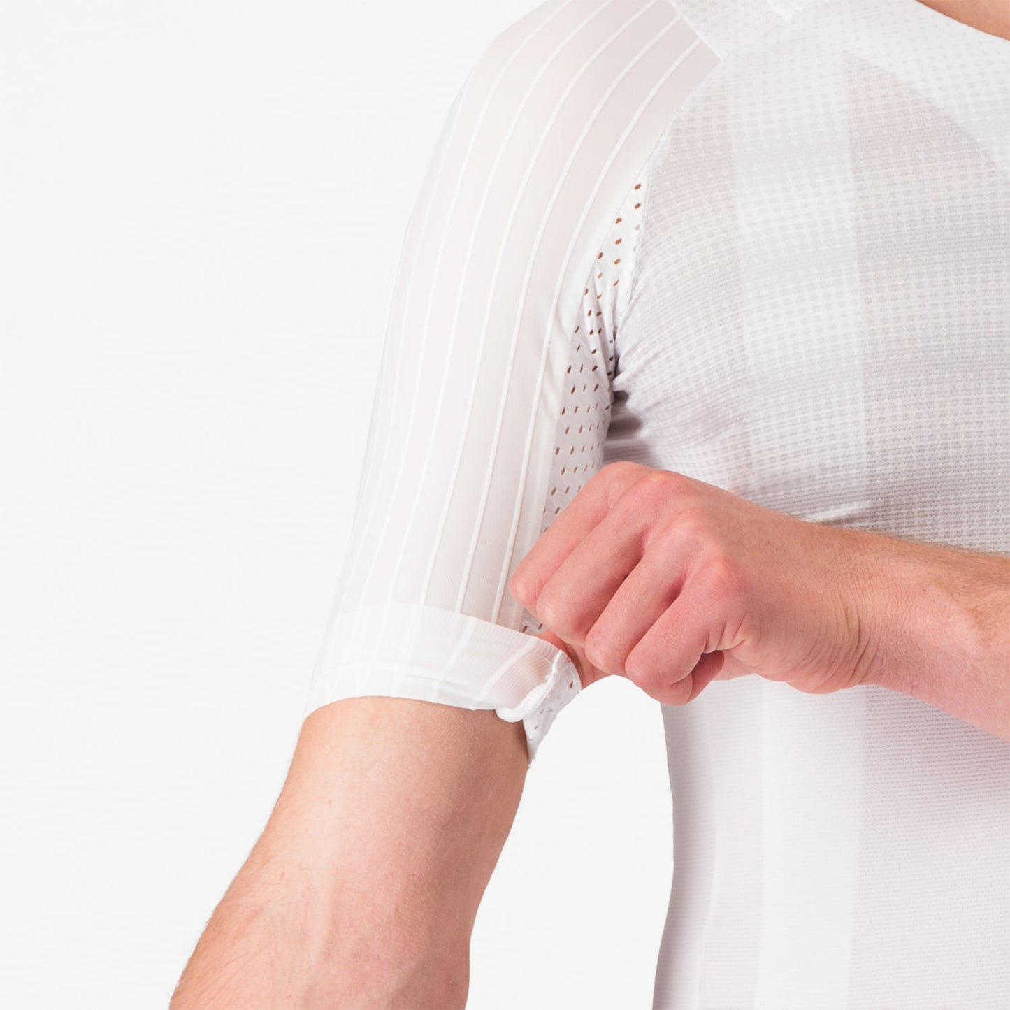 CASTELLI AERO RACE 8S Kortærmet Jersey Hvid