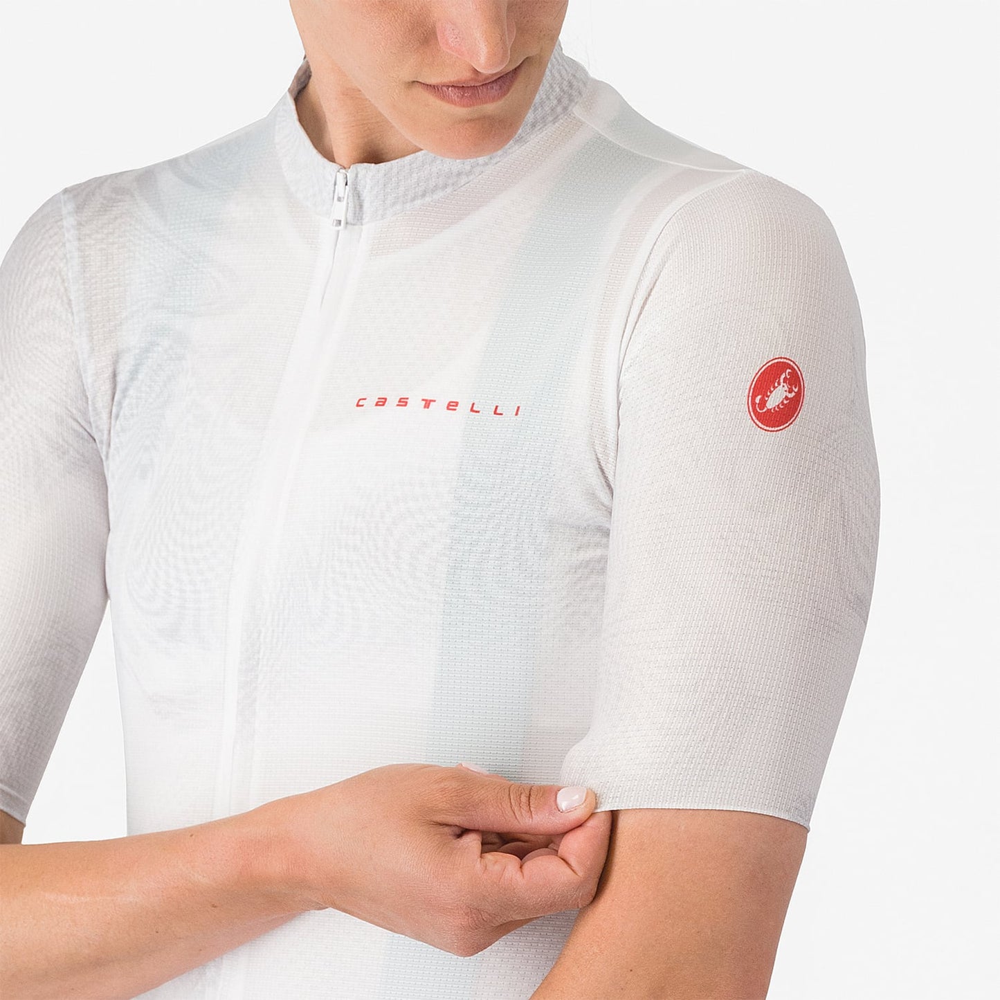 CASTELLI FANTASIA Kortærmet Jersey til kvinder Hvid