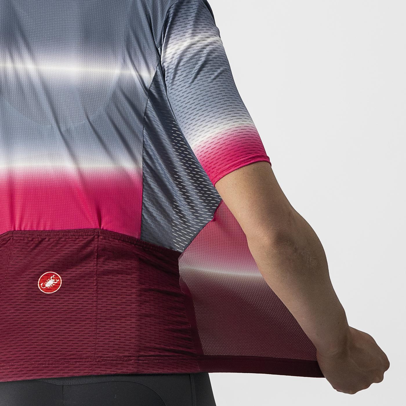 CASTELLI DOLCE Kortærmet Jersey til kvinder Blå/Bordeaux