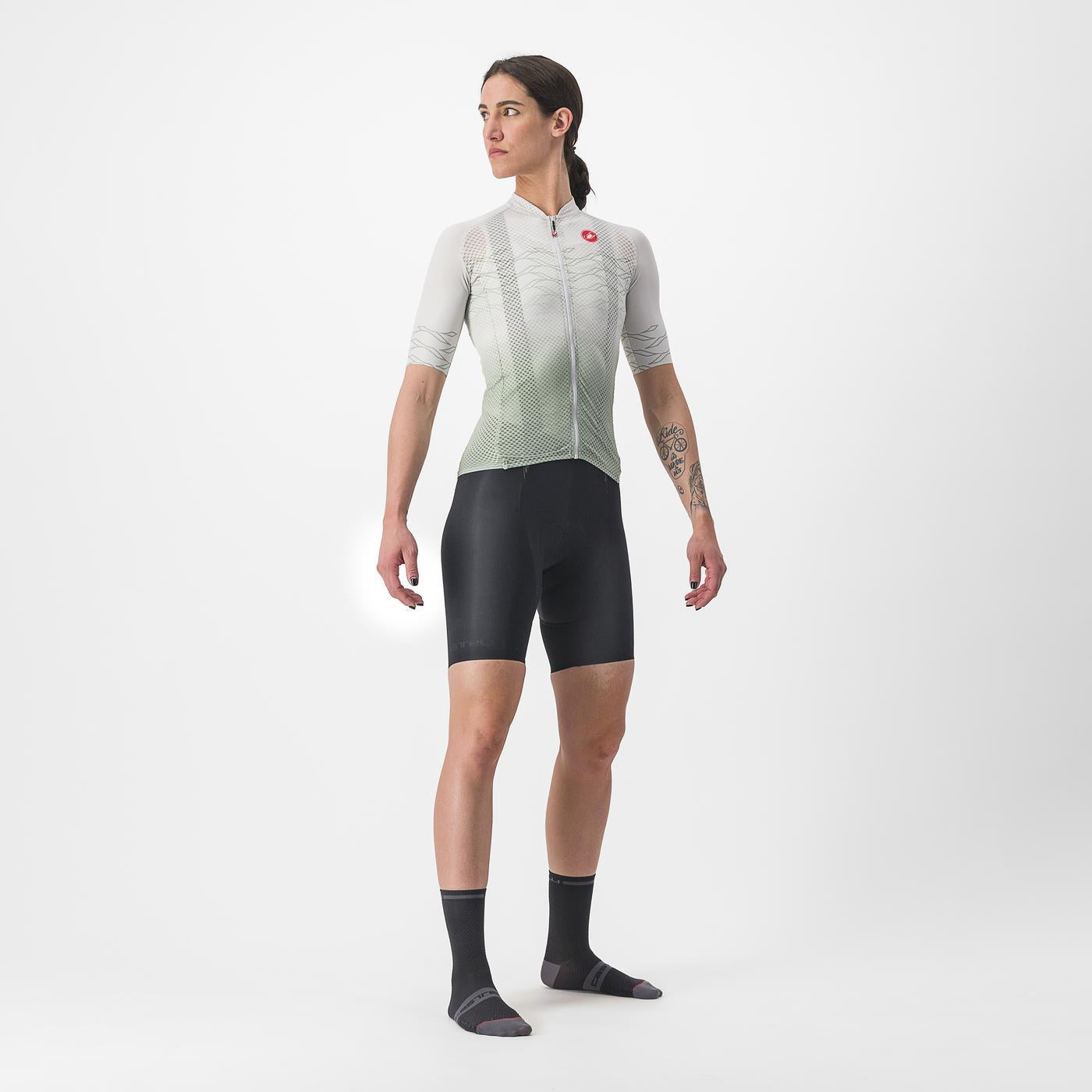 CASTELLI CLIMBER'S 2.0 W kortærmet dametrøje grå/grøn