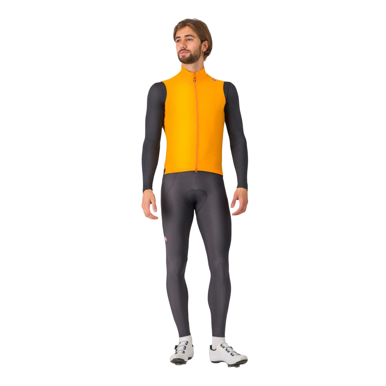 CASTELLI ESPRESSO Orange jakke uden ærmer