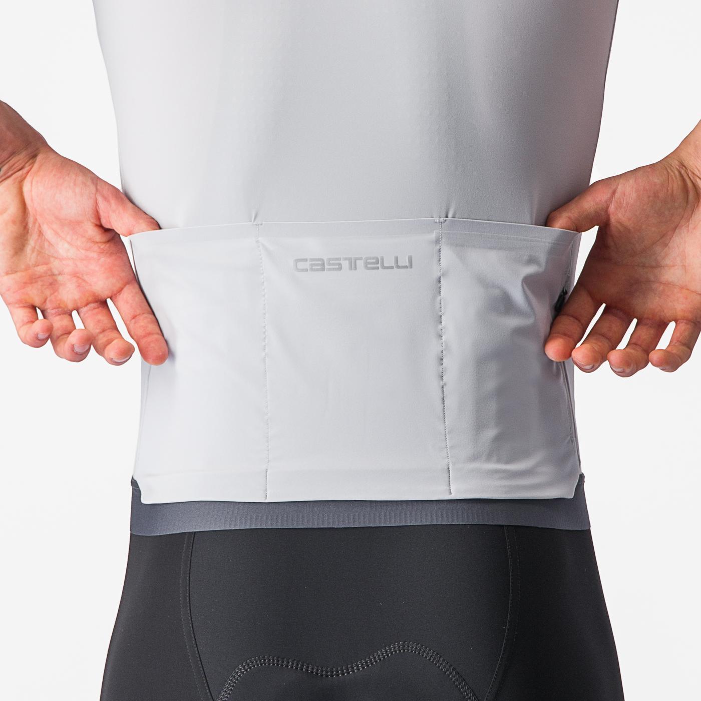 CASTELLI PREMIO Kortærmet Jersey Hvid/Grå