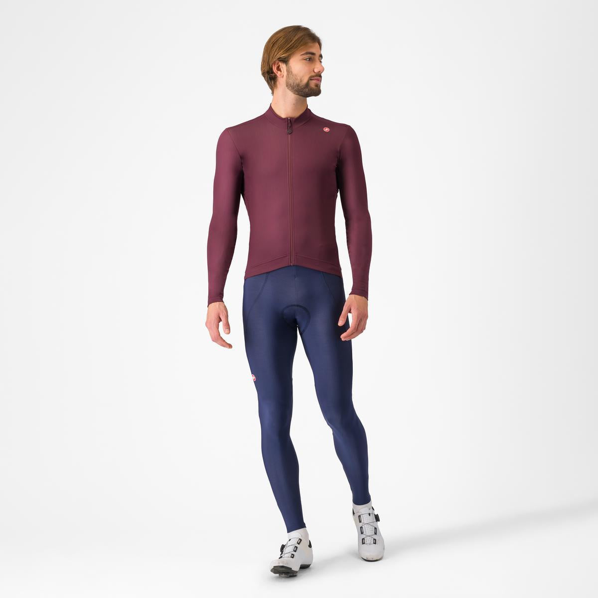 CASTELLI ESPRESSO THERMAL Langærmet Jersey Bordeaux