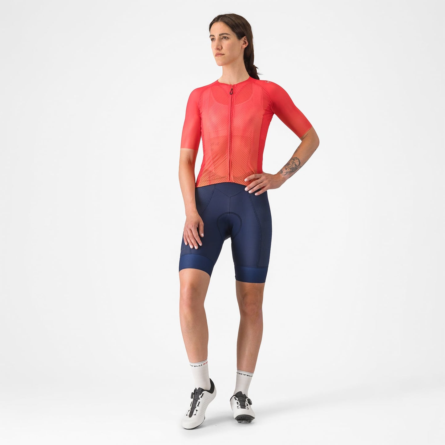 CASTELLI CLIMBER'S A/C kortærmet hibiscus-jersey til kvinder