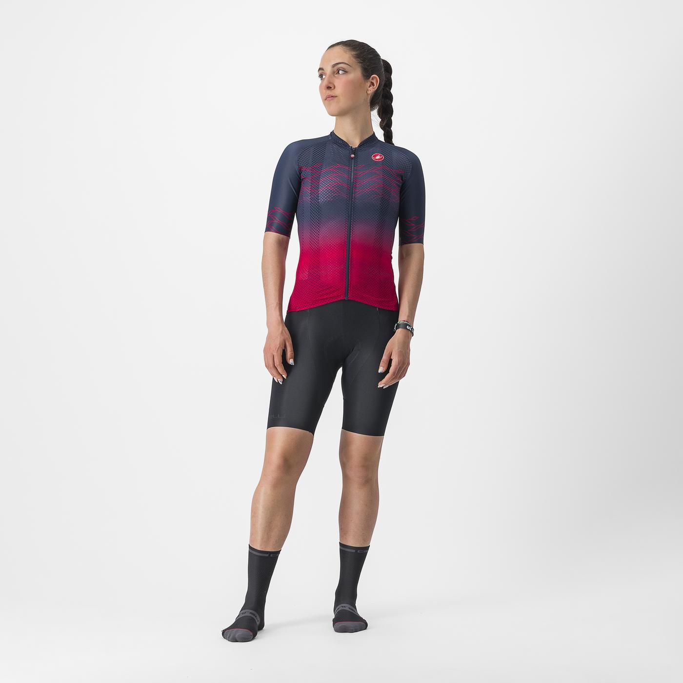 CASTELLI CLIMBER'S 2.0 W Kortærmet dametrøje Navy/Pink