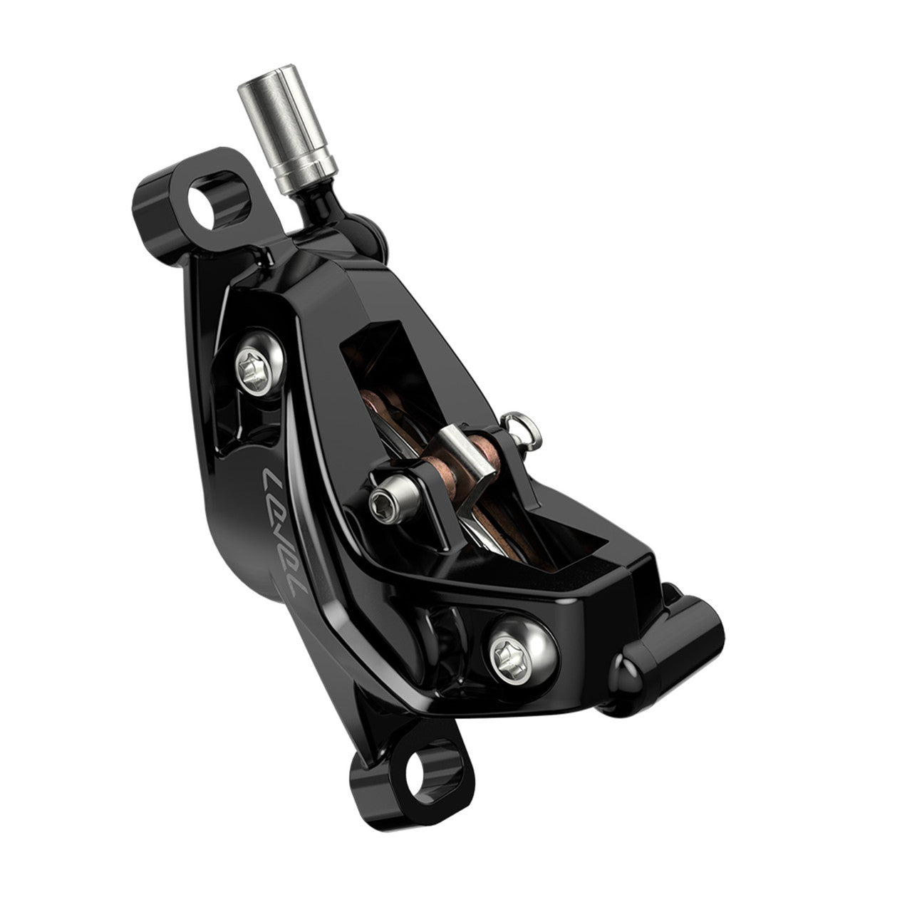 SRAM LEVEL SILVER STEALTH 4-stempel forbremse Sort
