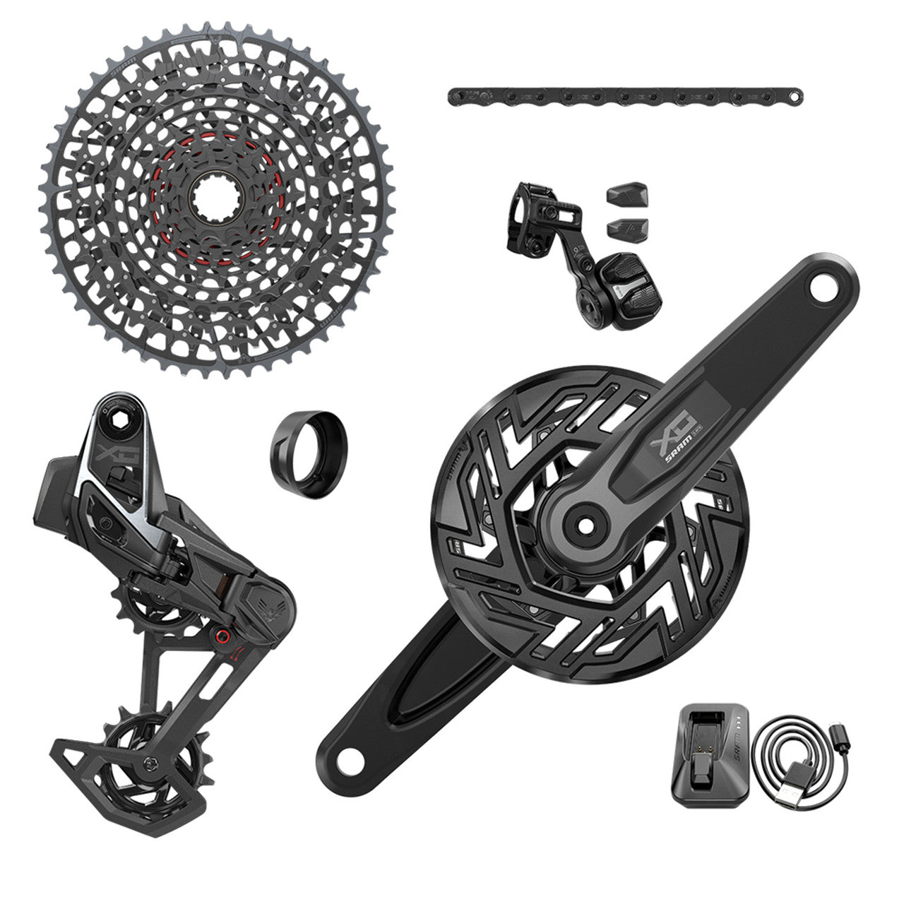 SRAM X0 EAGLE E-MTB BOSCH ISIS AXS T-TYPE 36 tænder CLIP-ON 10/52 Pakke