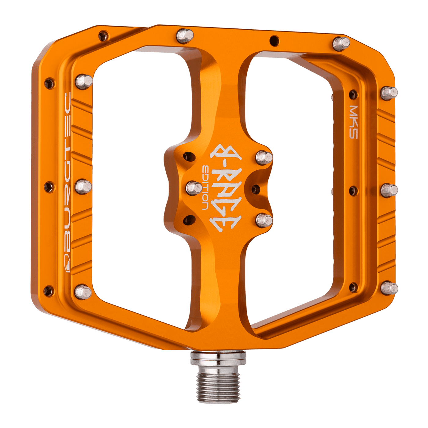 BURGTEC PENTHOUSE FLAT MK5 B-RAGE EDITION fladpedaler Orange