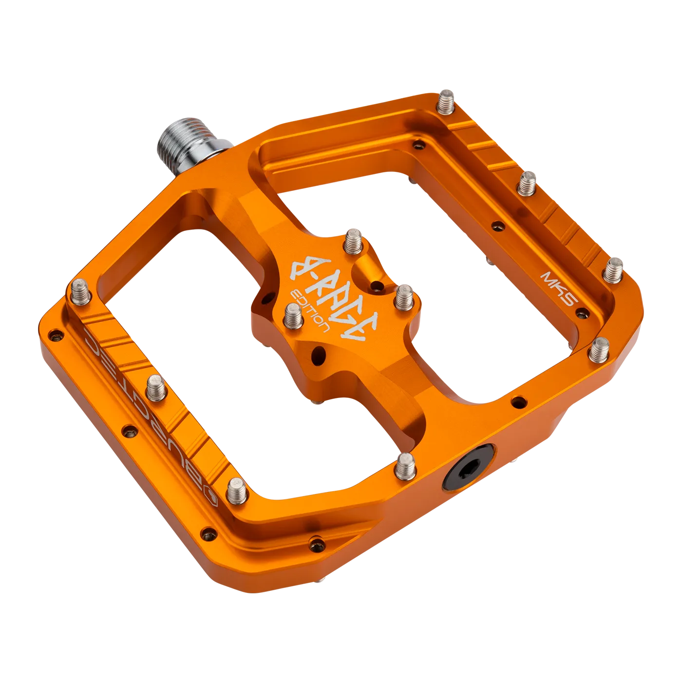 BURGTEC PENTHOUSE FLAT MK5 B-RAGE EDITION fladpedaler Orange
