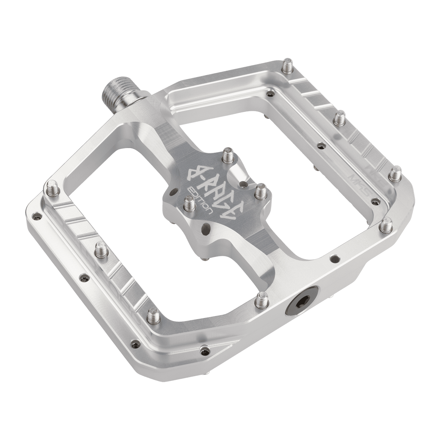 BURGTEC PENTHOUSE FLAT MK5 B-RAGE EDITION fladpedaler Sølv